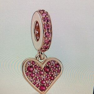 Pandora Pink Heart Charm Bracelet